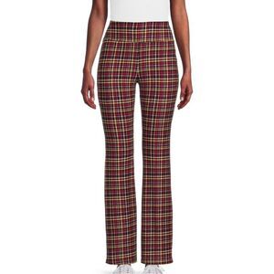 Nobo plaid flare pants women’s bell bottoms stretchy leggings plus size XXXL 21